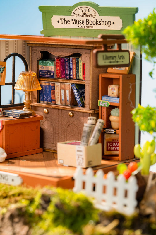 Diy Miniature House Kit: The Muse Bookshop