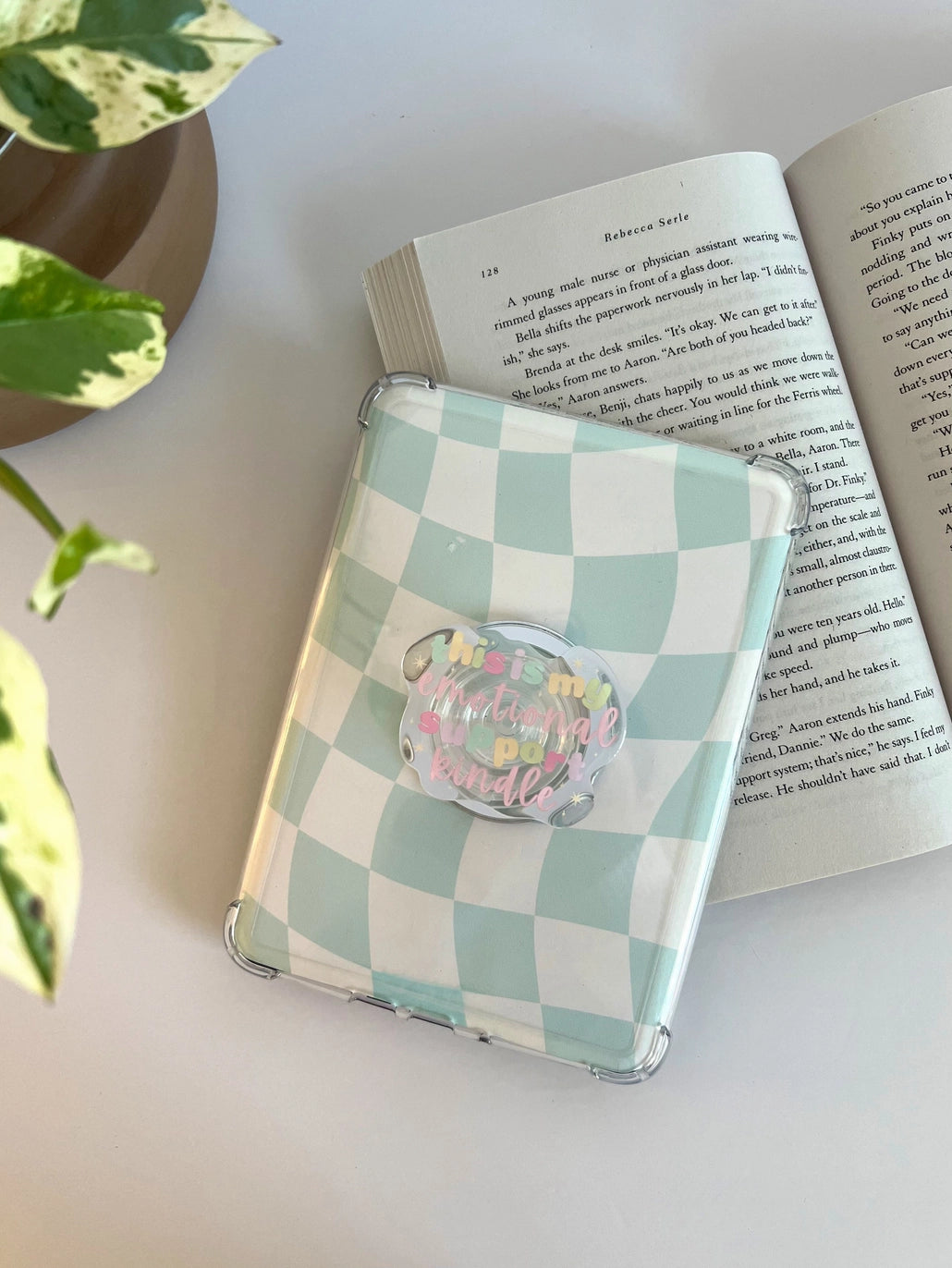 Emotional Support Kindle Grip