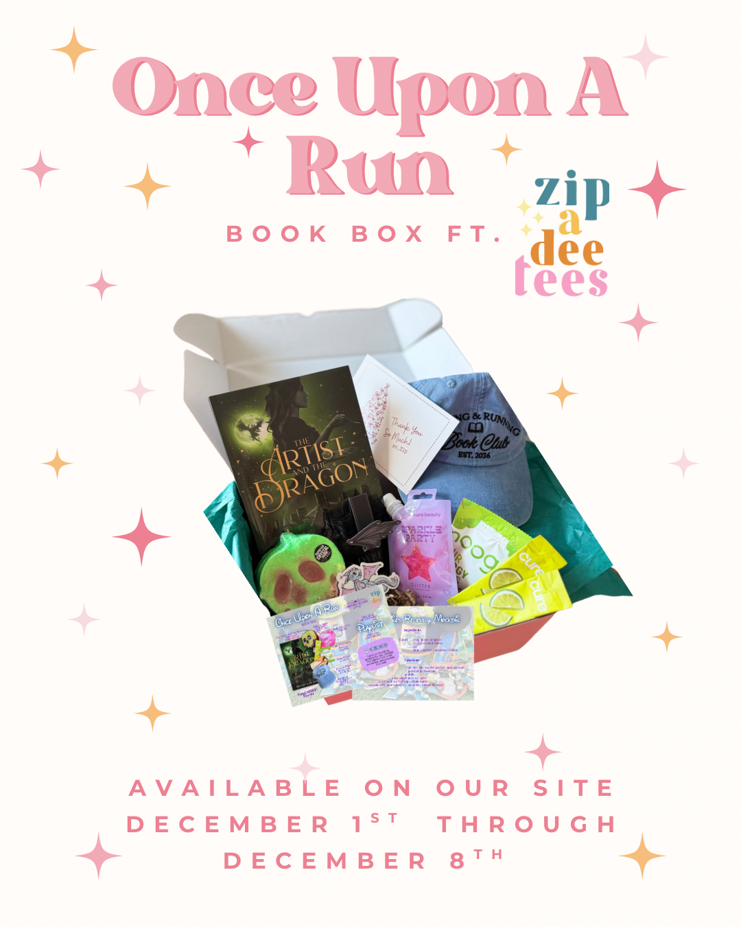 Once Upon A Run Book Box with Zip A Dee Tees