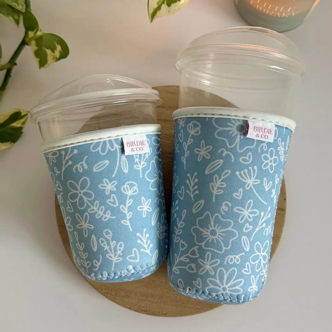 Blue & White Floral Coffee Sleeve