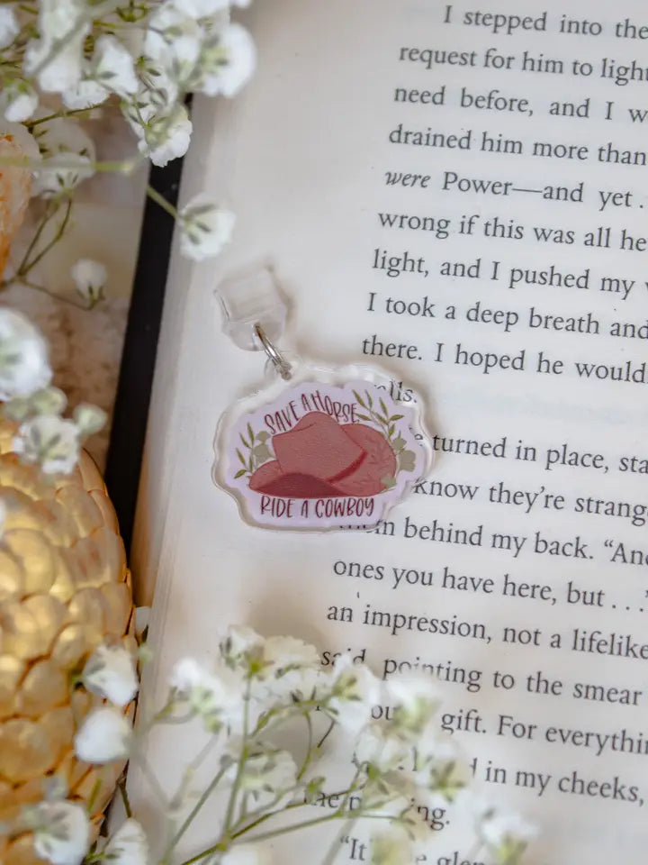 Cowboy E-Reader Charm
