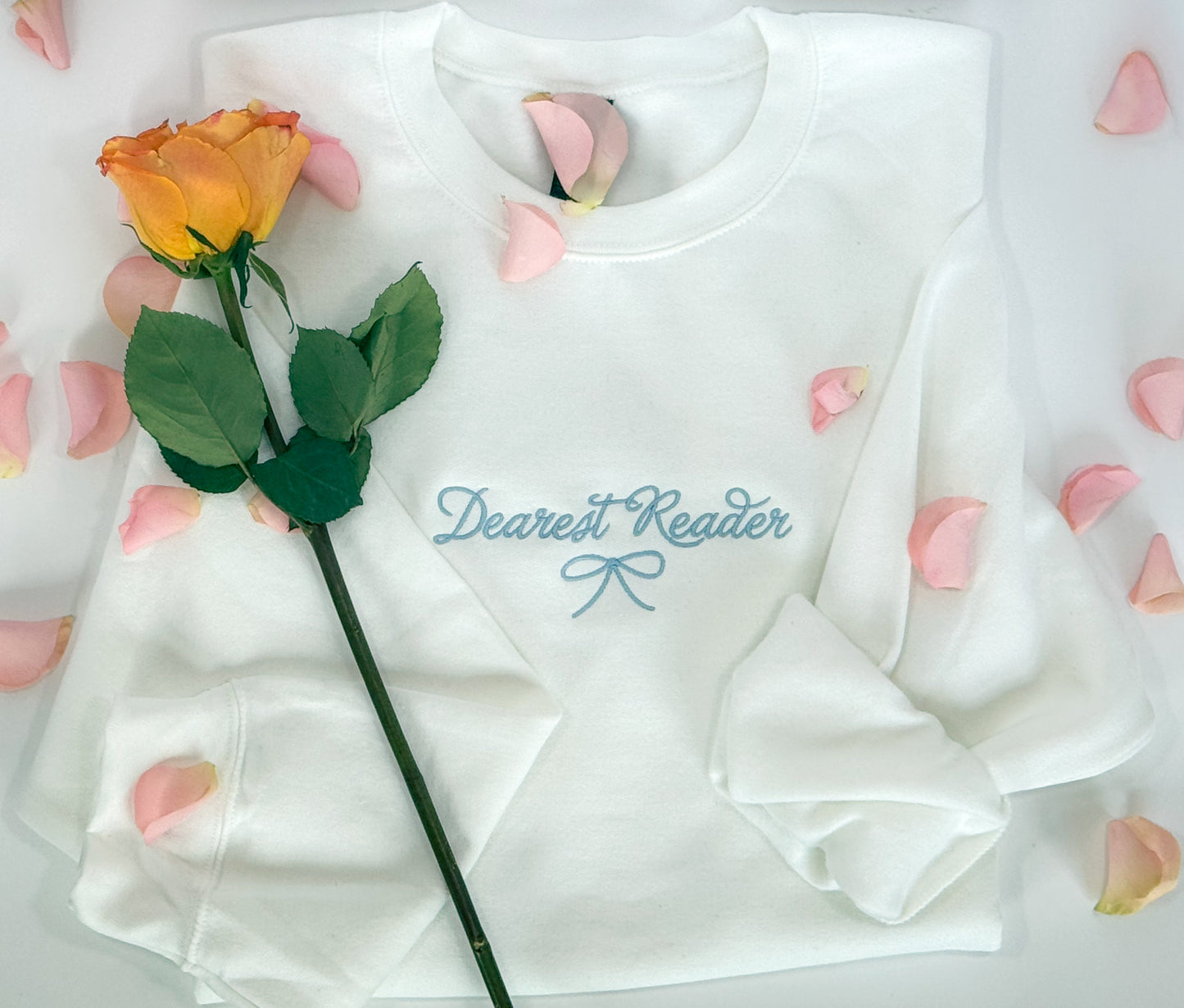 Dearest Reader Embroidered Sweatshirt