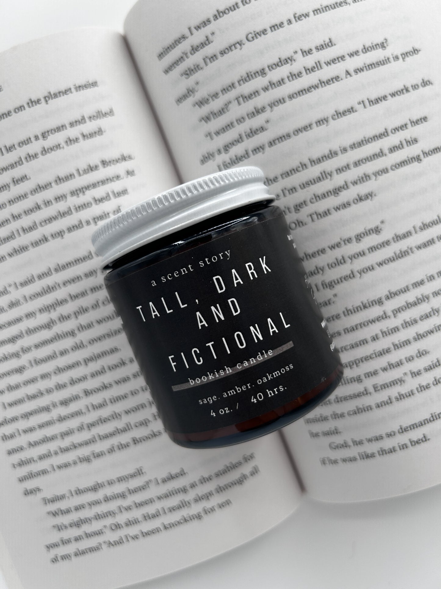 Tall, Dark, And Fictional 4oz Soy Candle