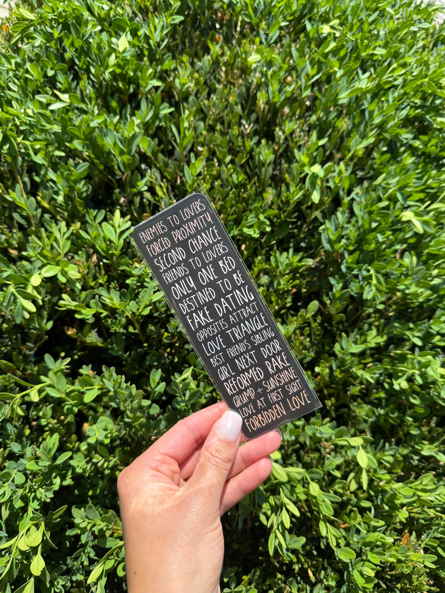 Best Romance Tropes Bookmark