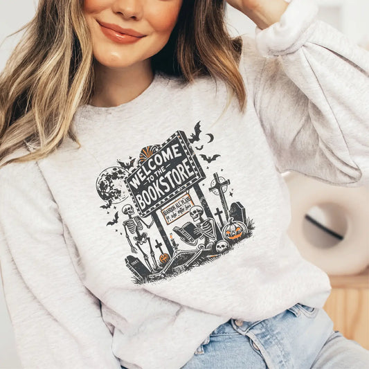 Welcome to the Bookstore Halloween Sweatshirt