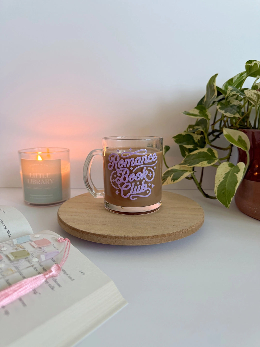 Romance Book Club Glass Mug