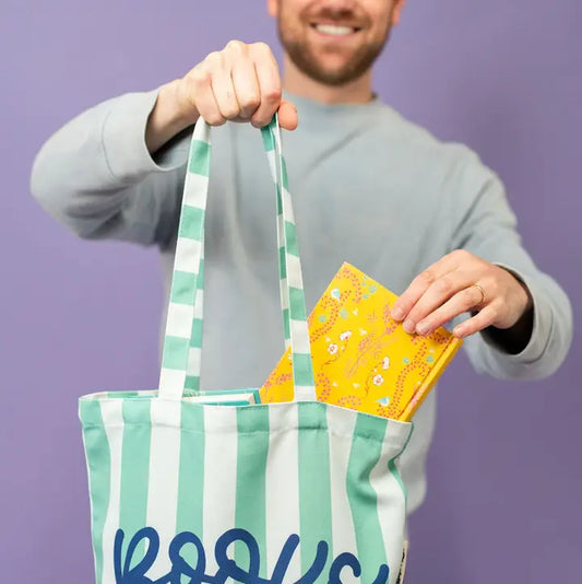 Books Stripe Bookish Tote
