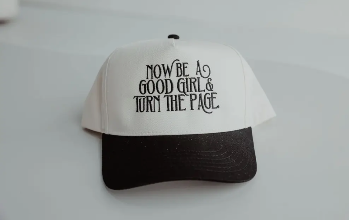 Turn The Page Vintage Embroidered Snap Back