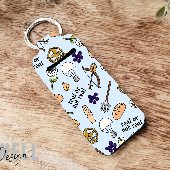 Hunger Games Chapstick Holder Keychain