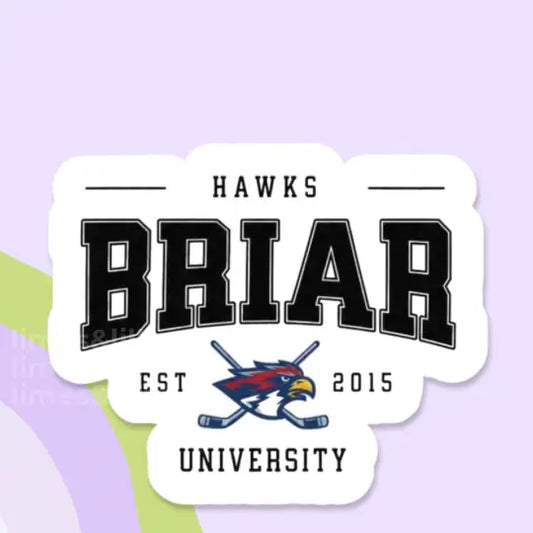 Briar University Hockey Sticker