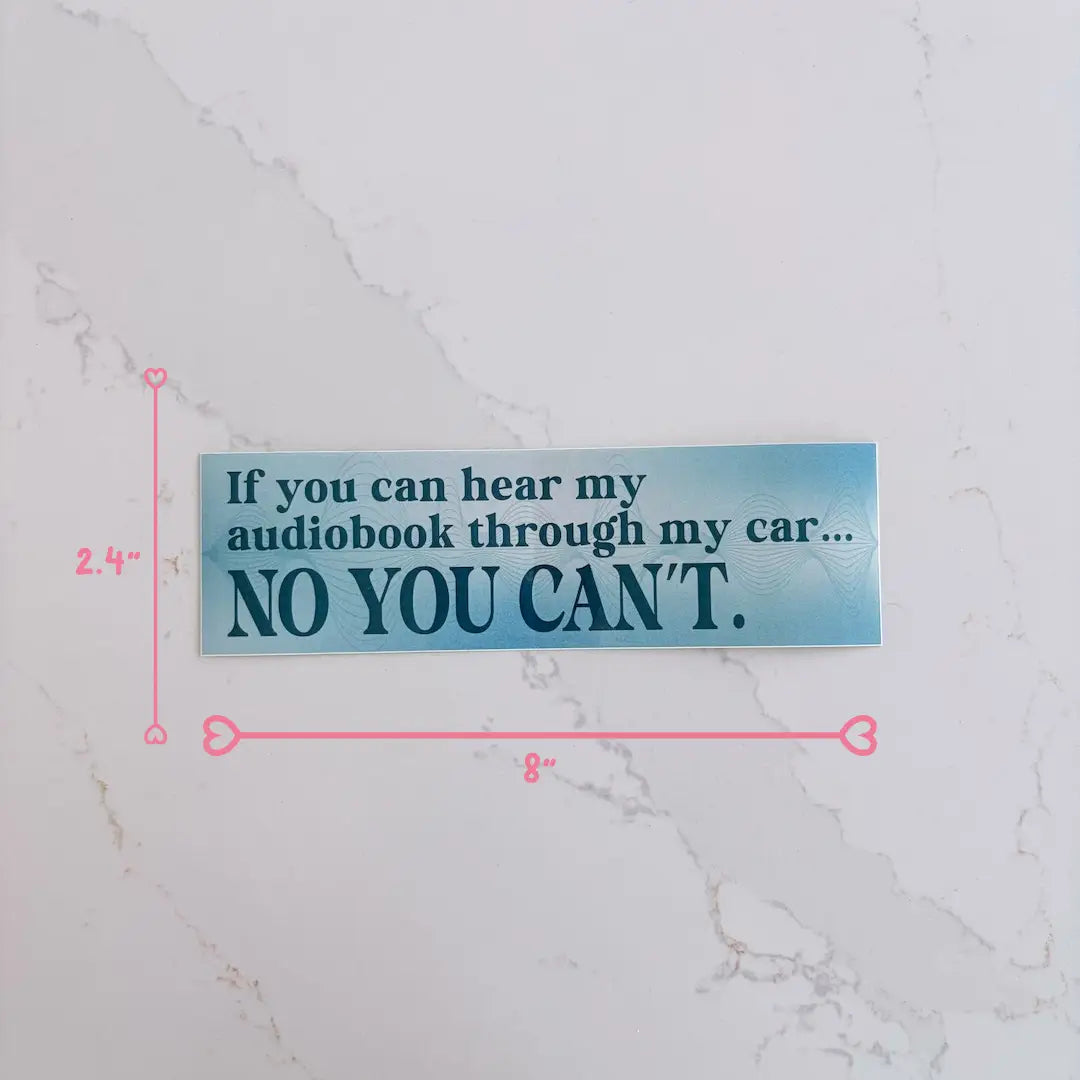 Audiobook Bumper Sticker