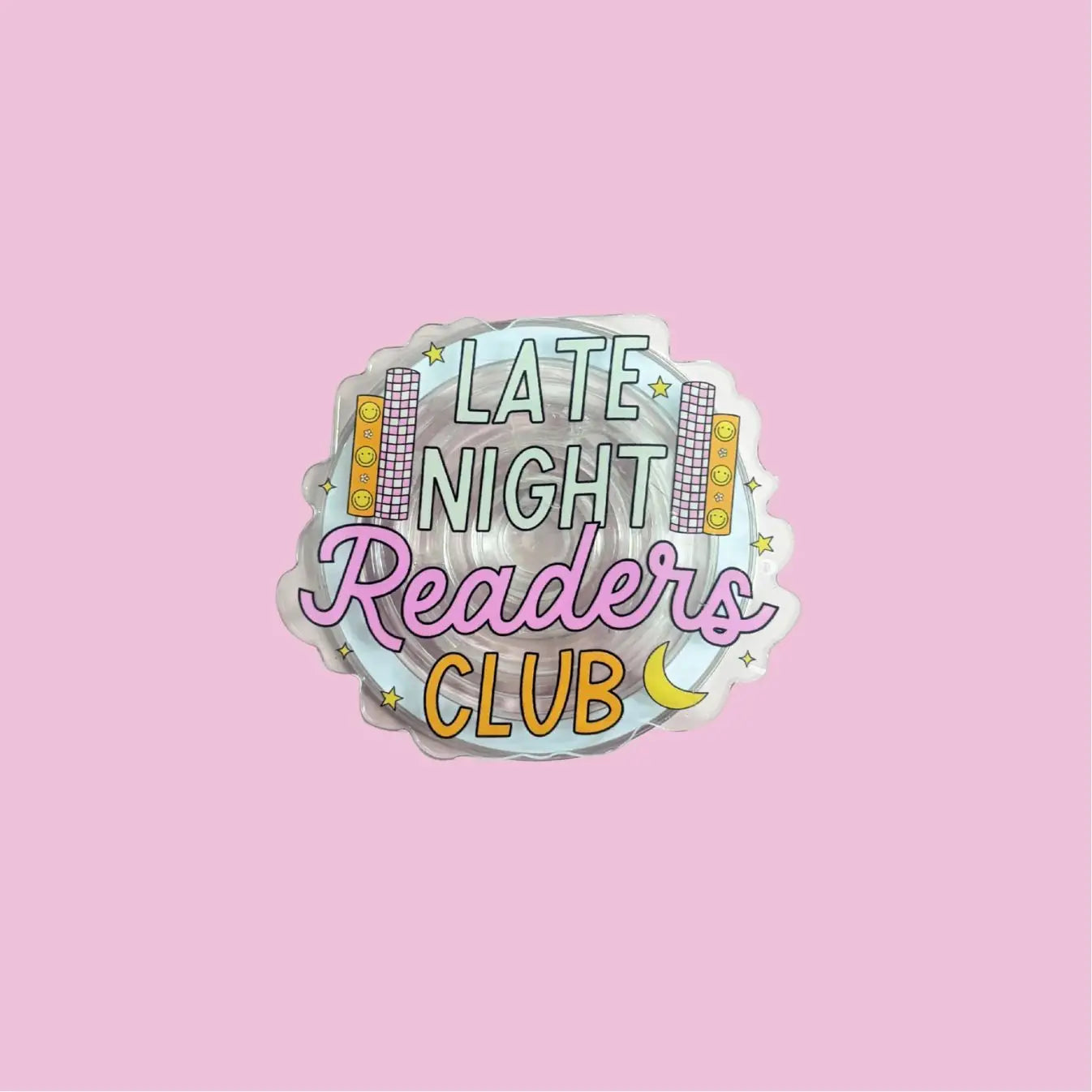Late Night Readers Club Kindle Grip