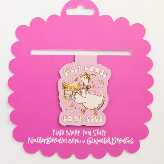 Silly Goose Book Club Magnetic Bookmark