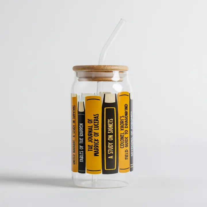 Navarre Library Glass Can Cup | Fourth Wing