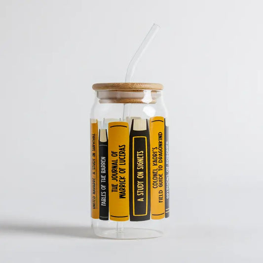 Navarre Library Glass Can Cup | Fourth Wing