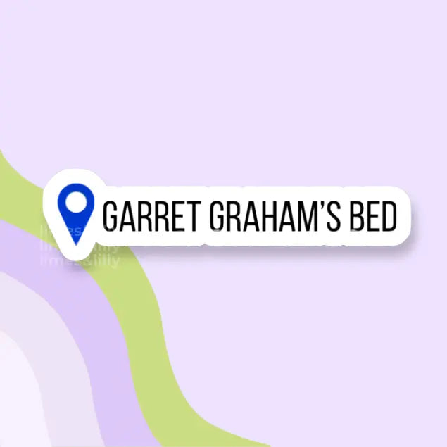 Garrett Graham’s Bed Hockey Romance Vinyl Sticker