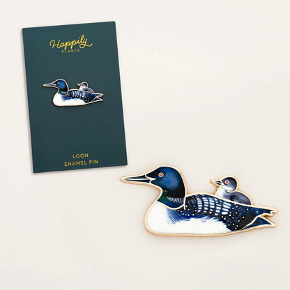 Lake & Loon Enamel Pin