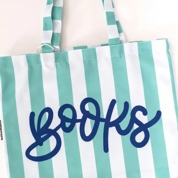 Books Stripe Bookish Tote