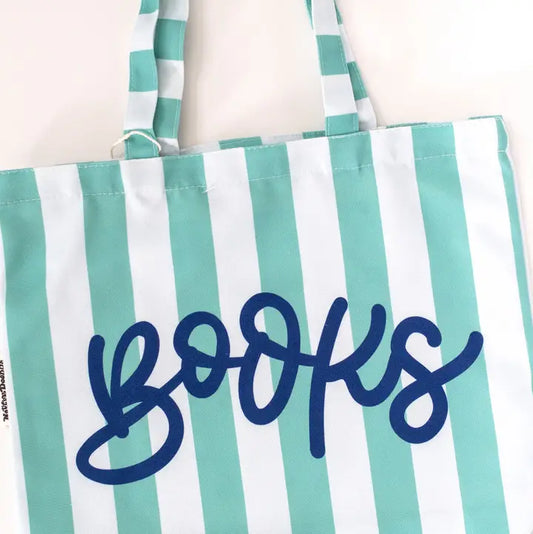 Books Stripe Bookish Tote