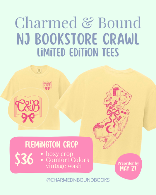 C&B NJ Bookstore Crawl Limited Edition Tee (Flemington Boxy Crop Tee)