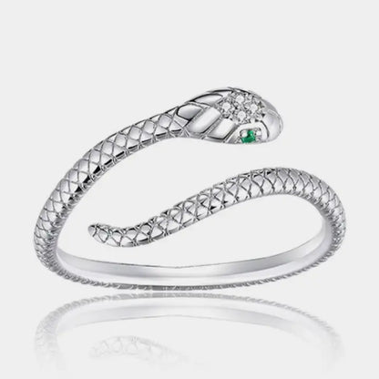 Minimalist Snake Stacking Bypass Wrap Ring