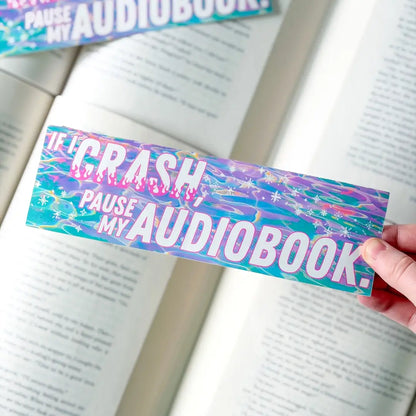 If I Crash, Pause My Audiobook Bumper Sticker