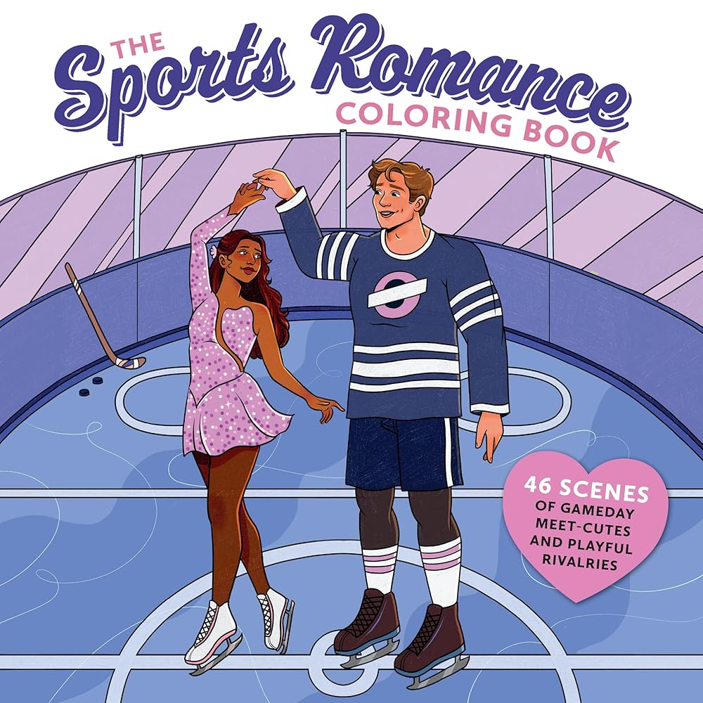 The Sports Romance Coloring Book: 46 Scenes of Gameday Meet-Cutes and Playful Rivalries cover image