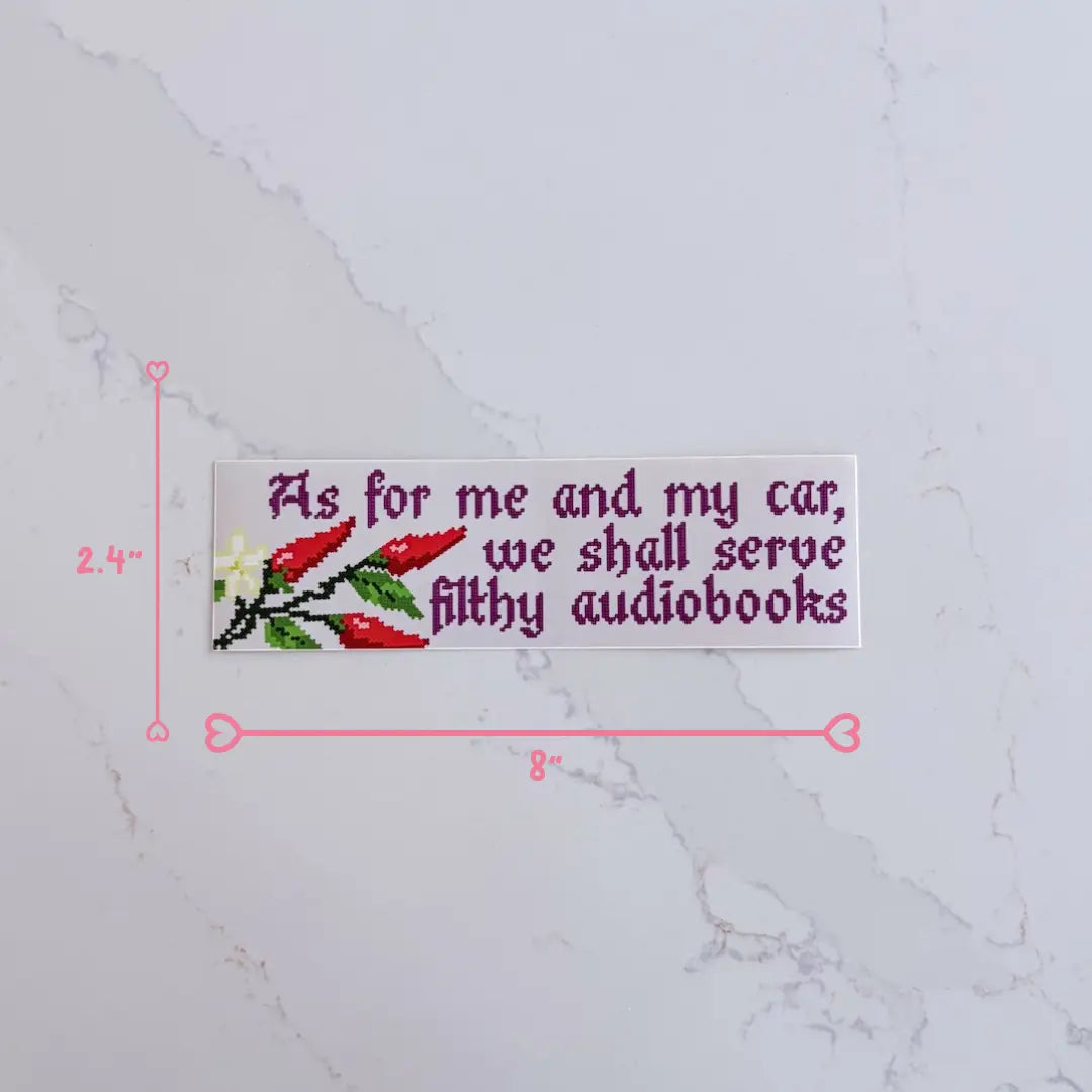 Filthy Audiobooks Verse Bumper Sticker