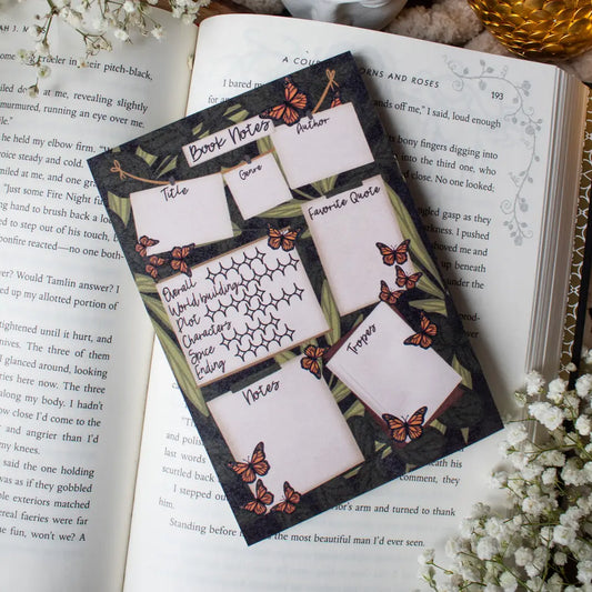 Book Review Post-It Notes (Butterfly Design)