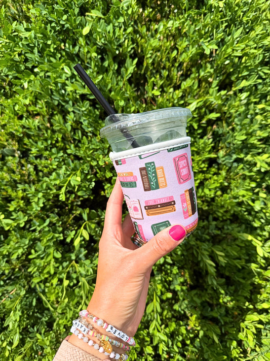 Smut Bookstacks Iced Beverage Sleeve