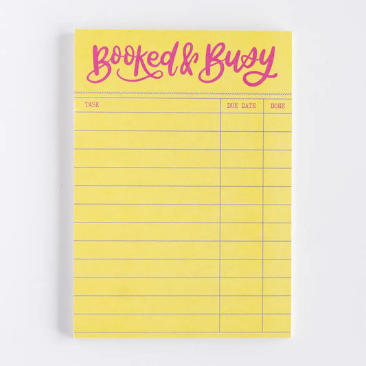 Booked and Busy Notepad