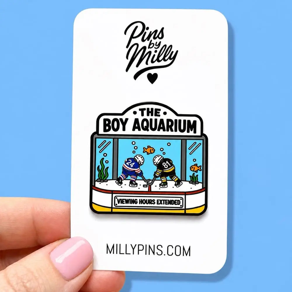 Boy Aquarium Enamel Pin