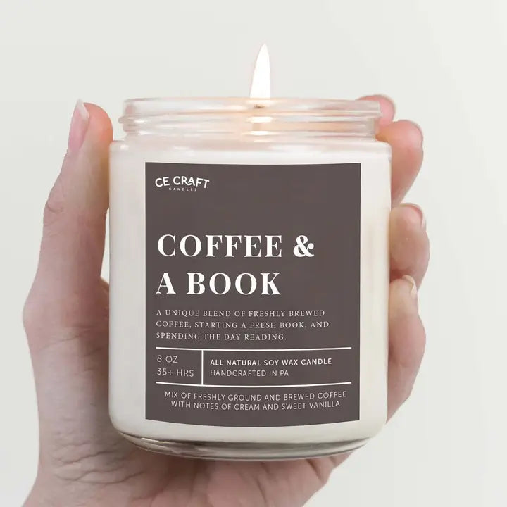 Coffee & a Book 8oz Candle