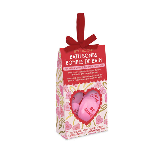 Conversation Heart Bath Bombs