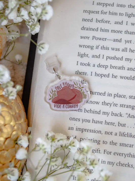 Cowboy E-Reader Charm