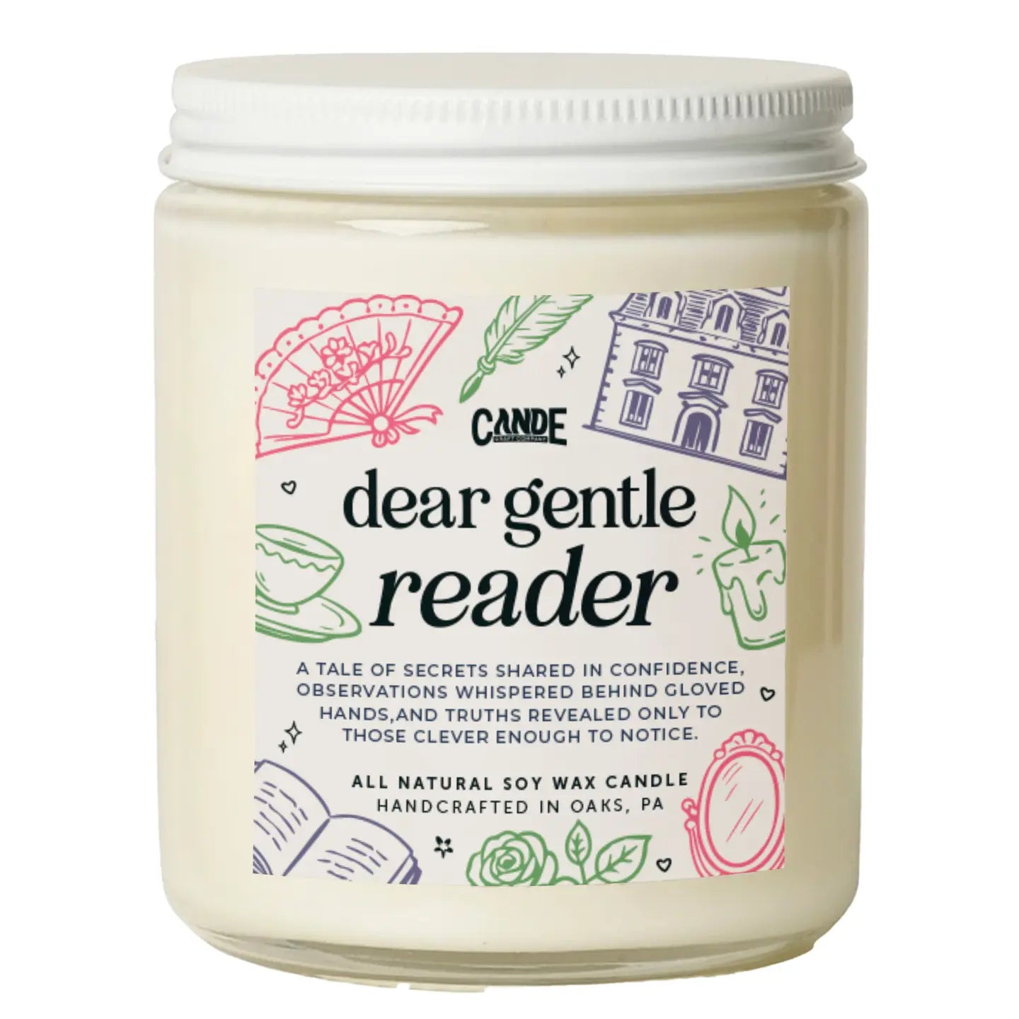 Dear Gentle Reader 8oz Candle
