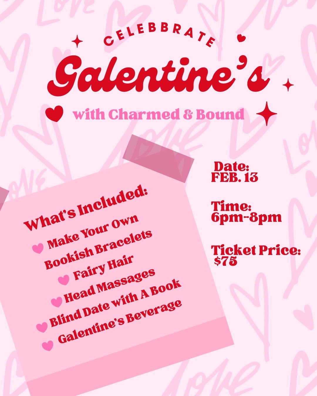 Celebrate Galentine’s with Charmed & Bound