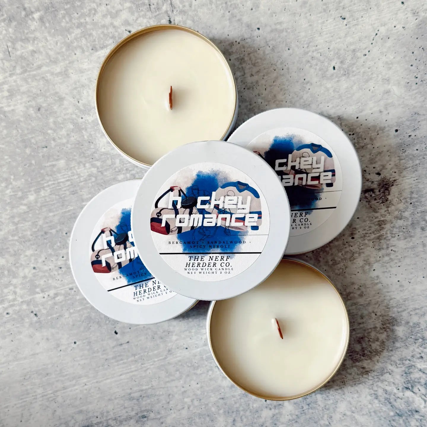 2oz Wood Wick Candle Tins