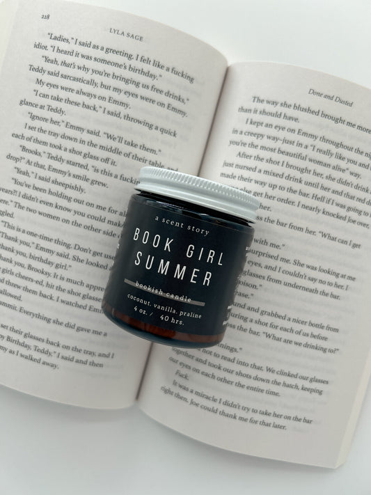 Book Girl Summer 4oz Soy Candle