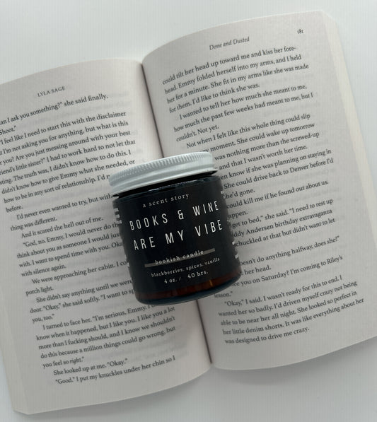 Books & Wine Are My Vibe 4oz Soy Candle