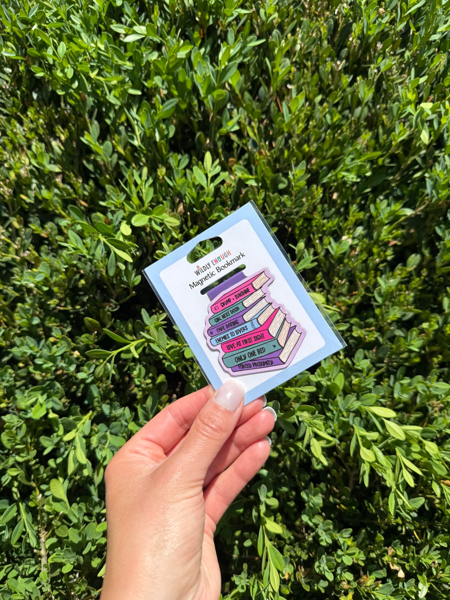 Magnetic Bookmark - Romance Tropes Book Stack