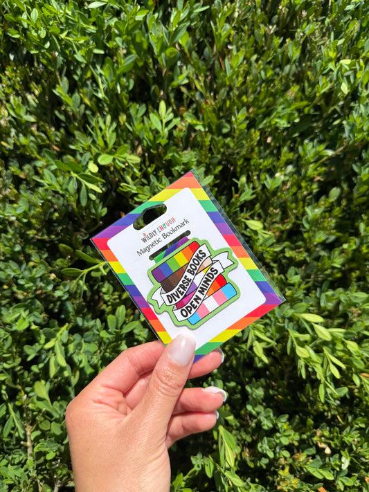 Diverse Books, Open Minds Magnetic Bookmark