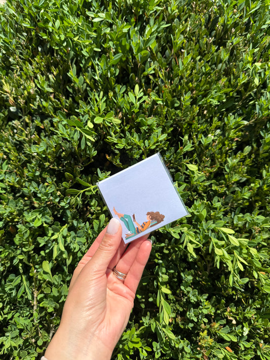 Book Lover Sticky Note Pad