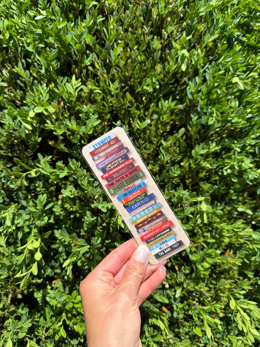 Banned Book Stack Bookmark