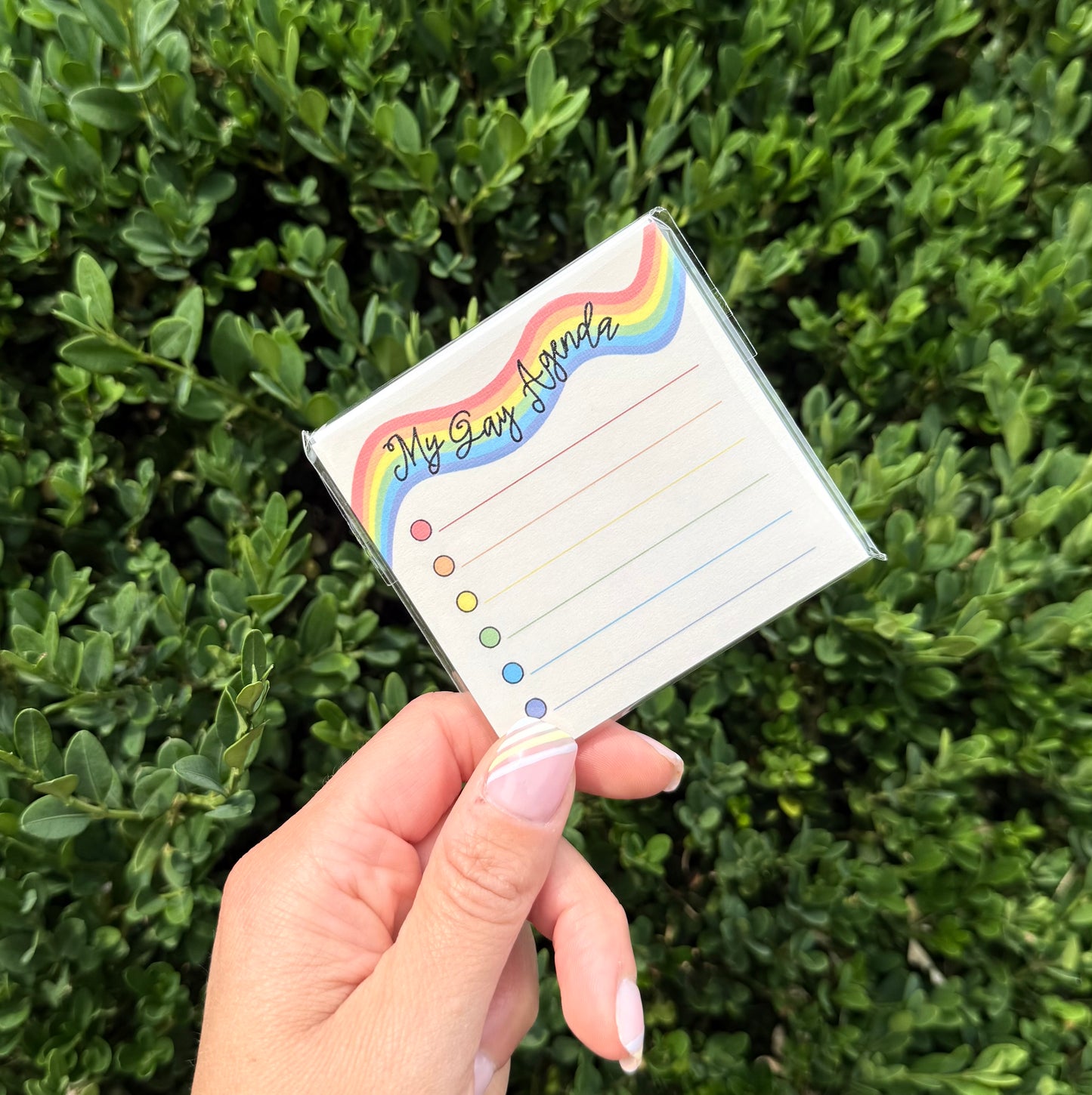 My Gay Agenda Sticky Notes