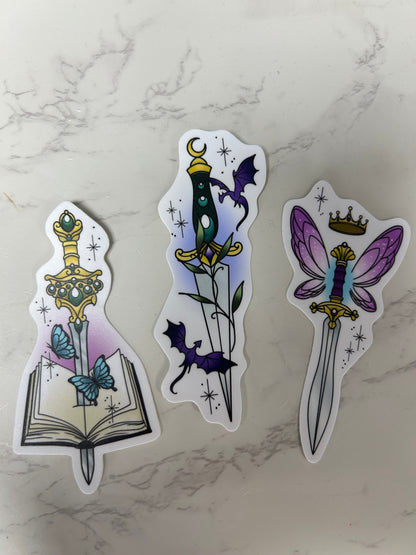 Fantasy Sword Sticker Bundle-Designed by Kori Millhimes