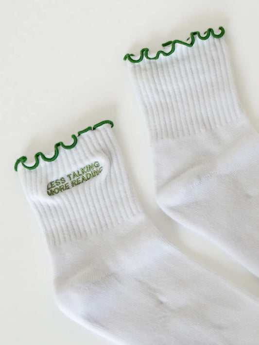 Less Talking More Reading Socks