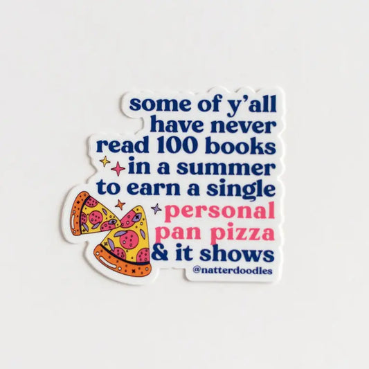 Personal Pan Pizza Viral Sticker – Bookworm Nostalgia, 90s