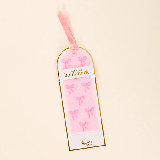 Dainty Bows Acrylic Bookmark