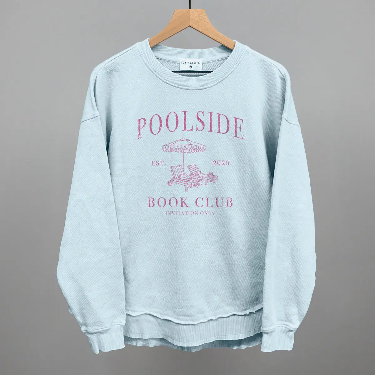 Poolside Book Club Crew neck Sweatshirt